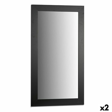 Miroir mural Noir Bois verre 64,5 x 84,5 x 1,5 cm (2 Unités) de Gift Decor, Miroirs muraux - Réf : S3625283, Prix : 64,48 €, ...