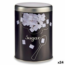 Sucrier Noir Métal 1 L 10,5 x 15 x 10,5 cm Sucre (24 Unités) Kinvara - 1