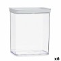 Jar Transparent Silicone polystyrene ABS 3,3 L 10,5 x 23,7 x 21 cm (6 Units) by Gondol, Airtight jars and accessories - Ref: ...