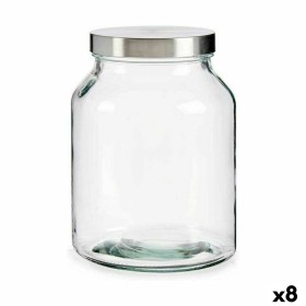 Jar Silver Stainless steel 3 L 16 x 21,5 x 16 cm (8 Units) by Vivalto, Food storage - Ref: S3625325, Price: 45,04 €, Discount: %