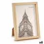 Photo frame 15,6 x 2 x 20,7 cm Brown Plastic (6 Units) by Gift Decor, Table and wall frames - Ref: S3625327, Price: 13,16 €, ...