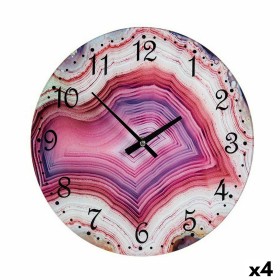 Horloge Murale Marbre Rose Verre 30 x 4 x 30 cm (4 Unités) de Gift Decor, Pendules murales - Réf : S3625333, Prix : 20,76 €, ...