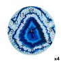 Reloj de Pared Mármol Azul Cristal 30 x 4 x 30 cm (4 Unidades) de Gift Decor, Relojes de pared - Ref: S3625334, Precio: 20,76...