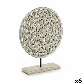 Figurine Décorative Mandala Blanc 30 x 36 x 7 cm (6 Unités) de Gift Decor, Objets de décoration - Réf : S3625339, Prix : 34,6...