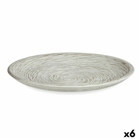 Prato Decorativo Branco Espiral Ø 29 cm (6 Unidades) de Gift Decor, Adornos - Ref: S3625344, Preço: 17,13 €, Desconto: %