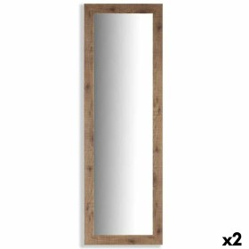 Wall mirror Brown Wood Glass 40 ,5 x 130,5 x 1,5 cm (2 Units) by Gift Decor, Wall-Mounted Mirrors - Ref: S3625351, Price: 58,...