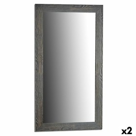 Wall mirror Grey Wood Glass 75,5 x 135,5 x 1,5 cm (2 Units) by Gift Decor, Wall-Mounted Mirrors - Ref: S3625353, Price: 116,1...