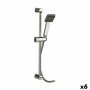 A shower head with a hose to direct the flow Squared Silver Steel Plastic 18 x 8 x 72,5 cm (6 Units) by Berilo, Showers - Ref...