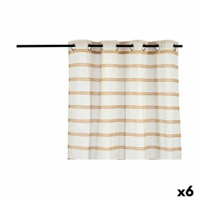 Cortina Riscas Castanho 140 x 0,1 x 260 cm (6 Unidades) de Gift Decor, Cortinas - Ref: S3625396, Preço: 66,50 €, Desconto: %