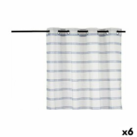 Cortina Riscas Azul 140 x 0,1 x 260 cm (6 Unidades) de Gift Decor, Cortinas - Ref: S3625400, Preço: 60,11 €, Desconto: %