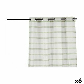 Curtain Stripes Green 140 x 0,1 x 260 cm (6 Units) by Gift Decor, Curtains - Ref: S3625402, Price: 60,11 €, Discount: %