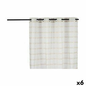 Rideau Rayures Beige 140 x 0,1 x 260 cm (6 Unités) Gift Decor - 1