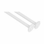 Curtain Bar For shower White Aluminium 80 cm (24 Units) by Berilo, Shower curtains, hooks and casings - Ref: S3625432, Price:...