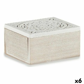 Decorative box 16 x 8 x 11 cm Wood (6 Units) by Gift Decor, Boxes - Ref: S3625508, Price: 20,62 €, Discount: %