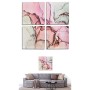 Satz mit 4 Bildern Leinwand Rosa Marmor 35 x 7 x 35 cm (6 Stück) von Gift Decor, Leinwanddrucke - Ref: S3625518, Preis: 46,48...