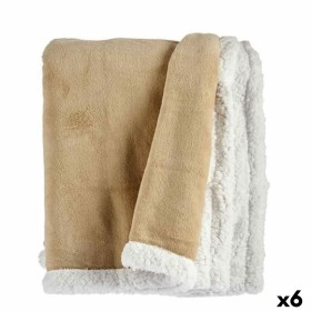 Couverture Blanc Beige 130 x 1 x 170 cm (6 Unités) de Gift Decor, Couvertures et couvre-lits - Réf : S3625537, Prix : 76,85 €...