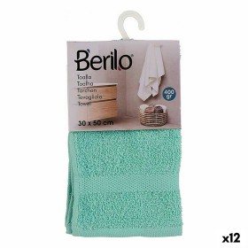 Toalla de baño 30 x 0,5 x 50 cm Turquesa (12 Unidades) de Berilo, Toallas - Ref: S3625576, Precio: 17,76 €, Descuento: %