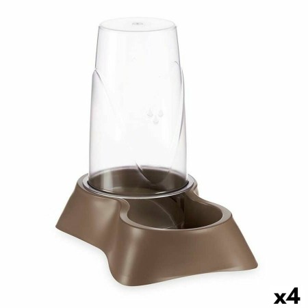 Mangeoir pour animaux Distributeur Marron polypropylène 3,5 L 21,5 x 32,5 x 32,5 cm (4 Unités) | Tienda24 - Global Online Shop Tienda24.eu