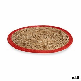 Dessous de plat Naturel Rouge 35 x 1 x 35 cm (48 Unités) de Gift Decor, Sets de table - Réf : S3625624, Prix : 106,59 €, Remi...