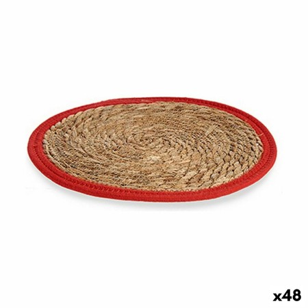 Table Mat Natural Red 35 x 1 x 35 cm (48 Units) by Gift Decor, Place Mats - Ref: S3625624, Price: 106,59 €, Discount: %