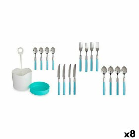 Cutlery Set Blue Stainless steel (8 Units) by Kinvara, Cutlery sets - Ref: S3625626, Price: 80,83 €, Discount: %