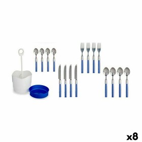 Cutlery Set Blue Stainless steel (8 Units) by Kinvara, Cutlery sets - Ref: S3625631, Price: 80,83 €, Discount: %