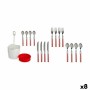 Cutlery Set Red Stainless steel (8 Units) by Kinvara, Cutlery sets - Ref: S3625632, Price: 81,88 €, Discount: %