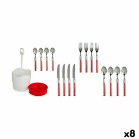 Cutlery Set Red Stainless steel (8 Units) by Kinvara, Cutlery sets - Ref: S3625632, Price: 81,88 €, Discount: %