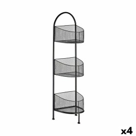 Shelves Black Metal 21,2 x 97 x 28,5 cm (4 Units) by Gift Decor, Standing Shelf Units - Ref: S3625650, Price: 89,83 €, Discou...