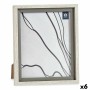 Cadre photo 24 x 2 x 29 cm Verre Gris Bois Marron Plastique (6 Unités) | Tienda24 - Global Online Shop Tienda24.eu