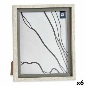 Photo frame 24 x 2 x 29 cm Crystal Grey Wood Brown Plastic (6 Units) by Gift Decor, Table and wall frames - Ref: S3625663, Pr...