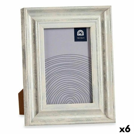 Marco de Fotos 16,2 x 2 x 21 cm Cristal Plateado Madera Marrón Plástico (6 Unidades) de Gift Decor, Marcos de pared y mesa - ...