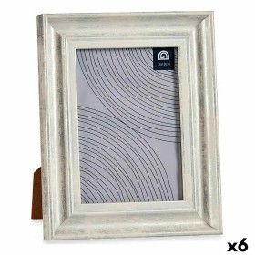 Photo frame 19 x 2 x 24 cm Crystal Silver Wood Brown Plastic (6 Units) by Gift Decor, Table and wall frames - Ref: S3625665, ...