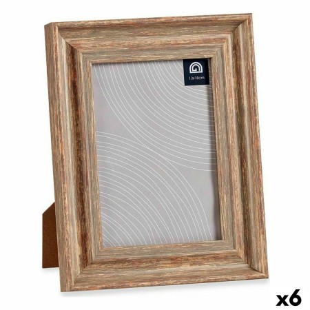 Cadre photo 19 x 2 x 24 cm Verre Bois Marron Cuivre Plastique (6 Unités) | Tienda24 - Global Online Shop Tienda24.eu