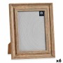 Cadre photo 21 x 2 x 26 cm Verre Bois Marron Cuivre Plastique (6 Unités) de Gift Decor, Cadres muraux et de table - Réf : S36...