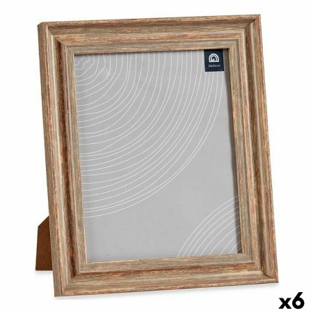 Cornice Portafoto 26 x 2 x 31 cm Cristallo Legno Marrone Rame Plastica (6 Unità) | Tienda24 - Global Online Shop Tienda24.eu