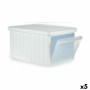 Caja de Almacenaje con Tapa Stefanplast Elegance Lateral Blanco Plástico 29 x 21 x 39 cm (5 Unidades) de Stefanplast, Cajas y...