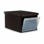 Boîte de rangement avec couvercle Stefanplast Elegance latérale Marron Plastique 29 x 21 x 39 cm (5 Unités) de Stefanplast, B...