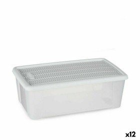 Scatola portaoggetti con coperchio Stefanplast Elegance Bianco Plastica 5 L 19,5 x 11,5 x 33 cm (12 Unità) di Stefanplast, Sc...