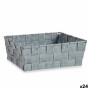 Cesta Multiusos Cinzento Tecido 2,4 L 20 x 8 x 24 cm (24 Unidades) de Kipit, Caixas de arrumação sem tampa - Ref: S3625692, P...