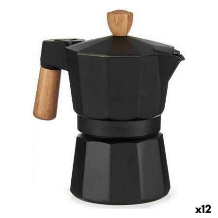 Italian Coffee Pot Wood Aluminium 150 ml (12 Units) by Kinvara, Stovetop Coffee Makers - Ref: S3625697, Price: 105,44 €, Disc...