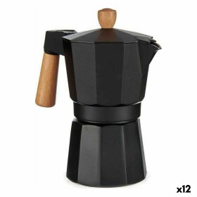 Italian Coffee Pot Wood Aluminium 300 ml (12 Units) by Kinvara, Stovetop Coffee Makers - Ref: S3625698, Price: 132,23 €, Disc...