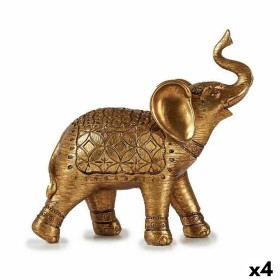 Statua Decorativa Elefante Dorato 27,5 x 27 x 11 cm (4 Unità) di Gift Decor, Soprammobili - Rif: S3625729, Prezzo: 61,70 €, S...