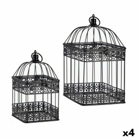 Gabbia decorativa Set Nero (4 Unità) di Gift Decor, Soprammobili - Rif: S3625735, Prezzo: 57,35 €, Sconto: %