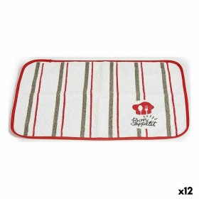 Salvamantel Bon Appetit Blanco Rojo 33 x 0,3 x 48 cm (12 Unidades) de Kinvara, Salvamanteles individuales - Ref: S3625785, Pr...