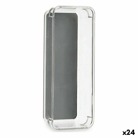 Organiseur de Tiroirs Plastique recyclé Gris 9,3 x 4,5 x 23 cm (24 Unités) de Kinvara, Étagères et supports - Réf : S3625790,...