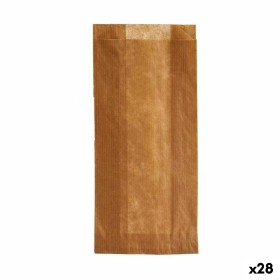 Conjunto de Sacos Reutilizáveis para Alimentos Compostável 10 x 34 cm Castanho Cellulose (28 Unidades) de Kinvara, Armazename...