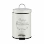 Poubelle à pédale Relax Bath Blanc Noir Acier Plastique 3 L (6 Unités) de Berilo, Corbeilles à papier - Réf : S3625805, Prix ...