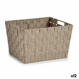 Cesto para la Ropa Beige Tela 10 L 25 x 20 x 35,5 cm (12 Unidades) de Kipit, Cestos para la colada - Ref: S3625816, Precio: 5...