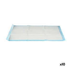 Resguardos absorventes 60 x 90 cm Azul Branco Papel Polietileno (10 Unidades) de Mascow, Fraldas e tapetes sanitários - Ref: ...